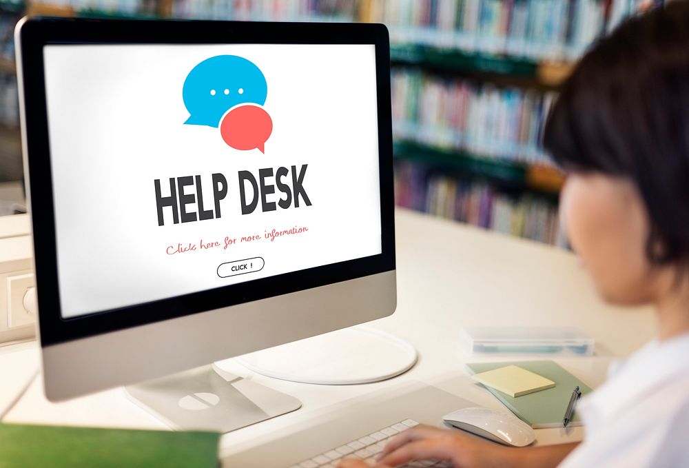 Communication Service Help Desk Concept/