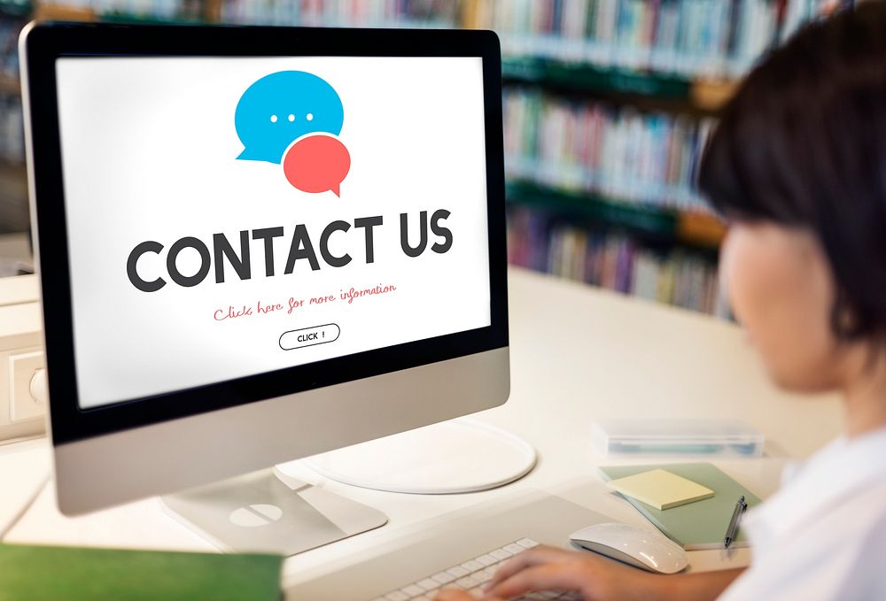 Contact Us Information Support Concept