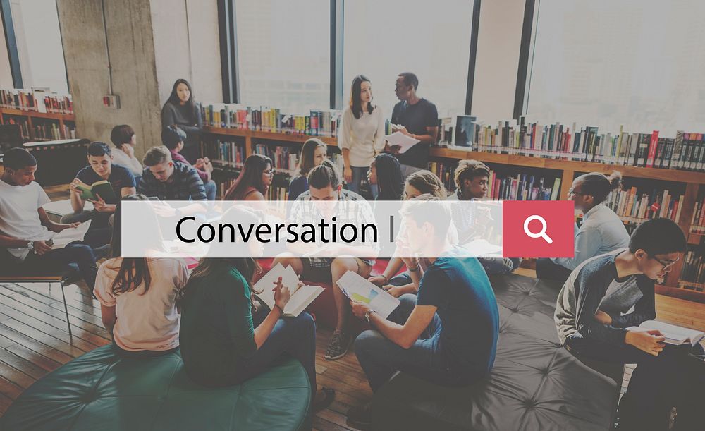 Talking Discuss Conversation Interactive Communication Concept