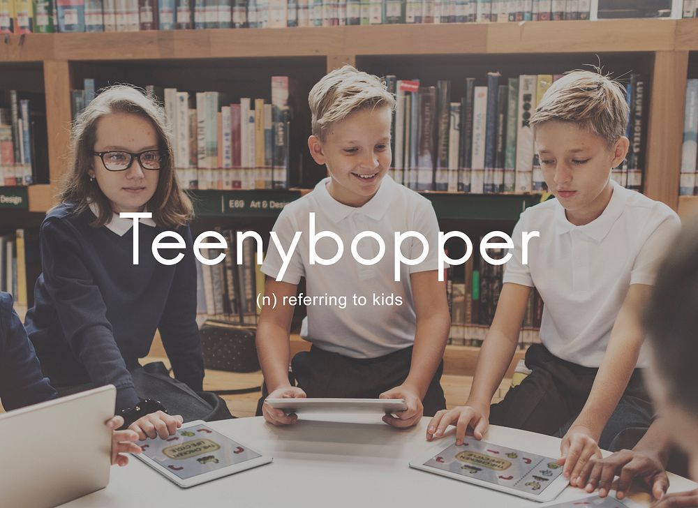 Teenybopper Young Children Youth Kids Concept