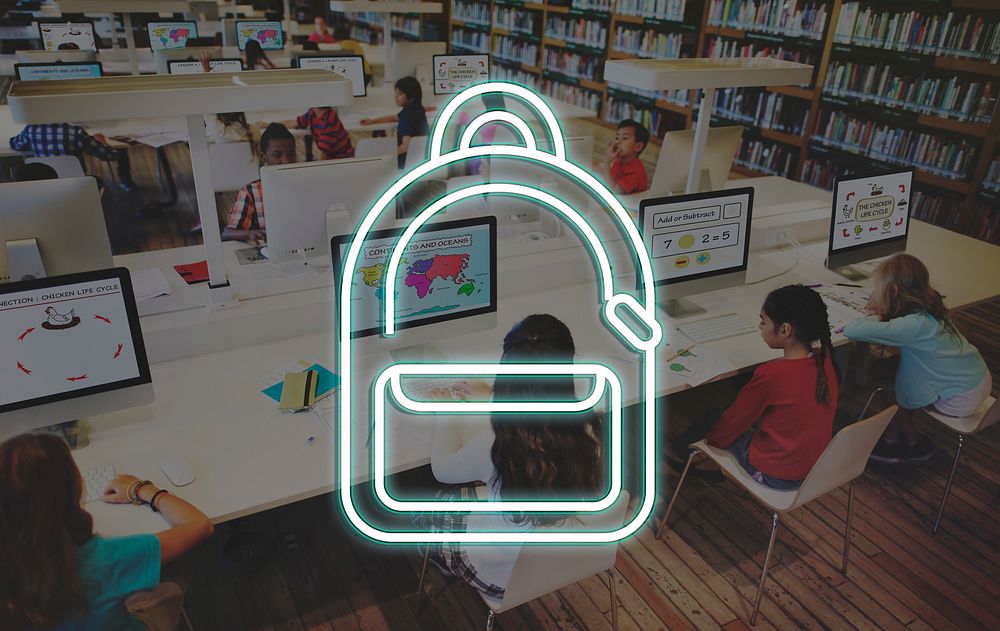 Education School Backpack Tutoring Concept