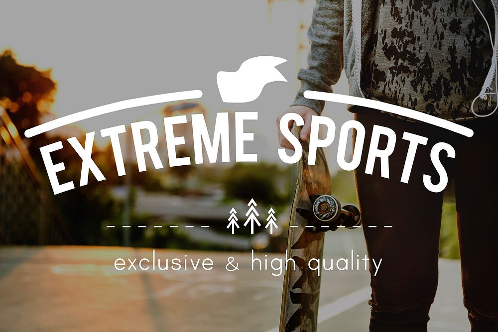 Skateboard Extreme Sports Enjoy Hobby Concept