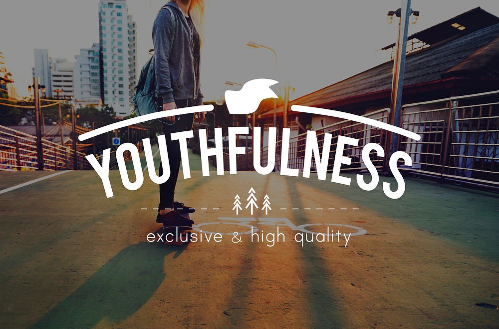 Youth Jourhey Young Words Carefree Skateboard Graphic Concept
