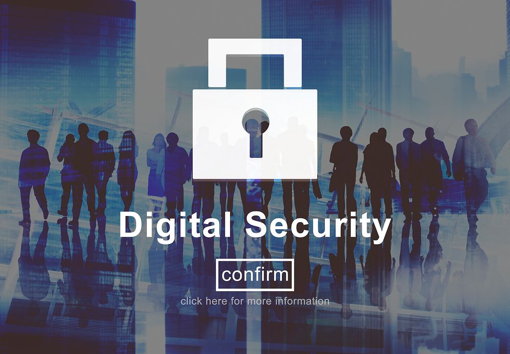 Digital Security Protection Privacy Interface Concept