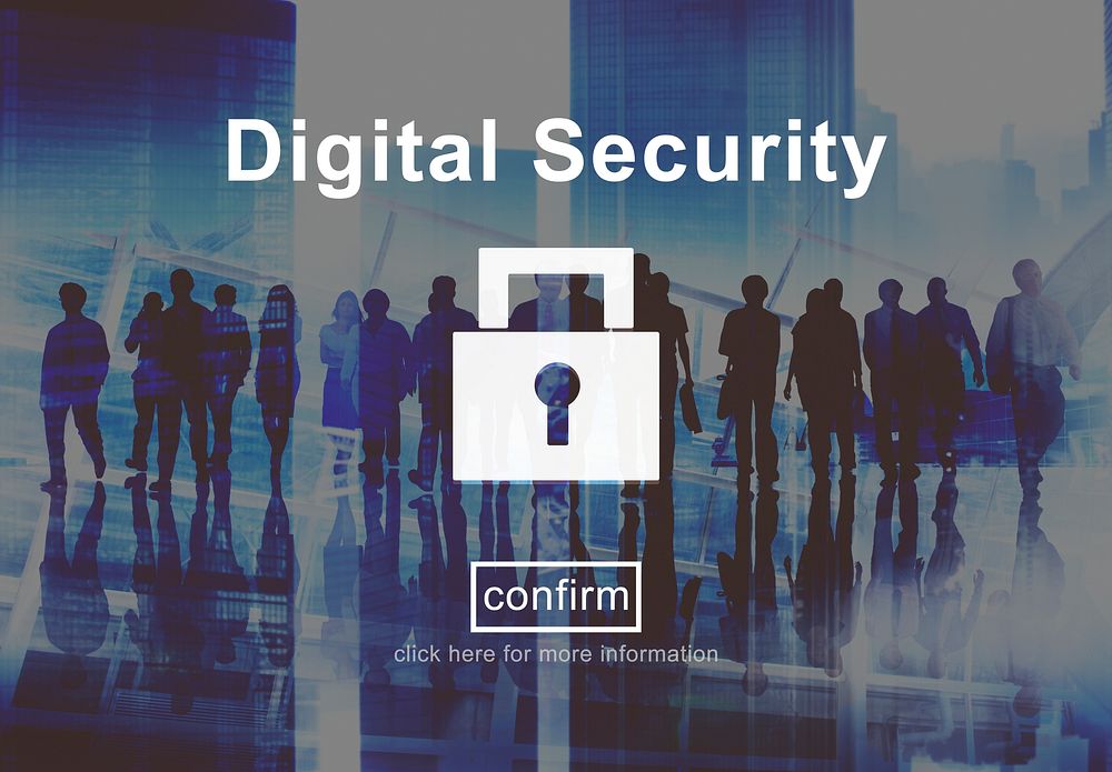 Digital Security Protection Privacy Interface Concept