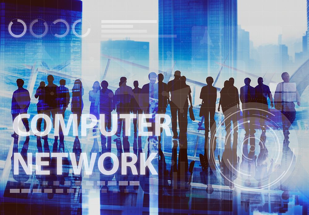 Computer Network Digital Connection Technology Concept