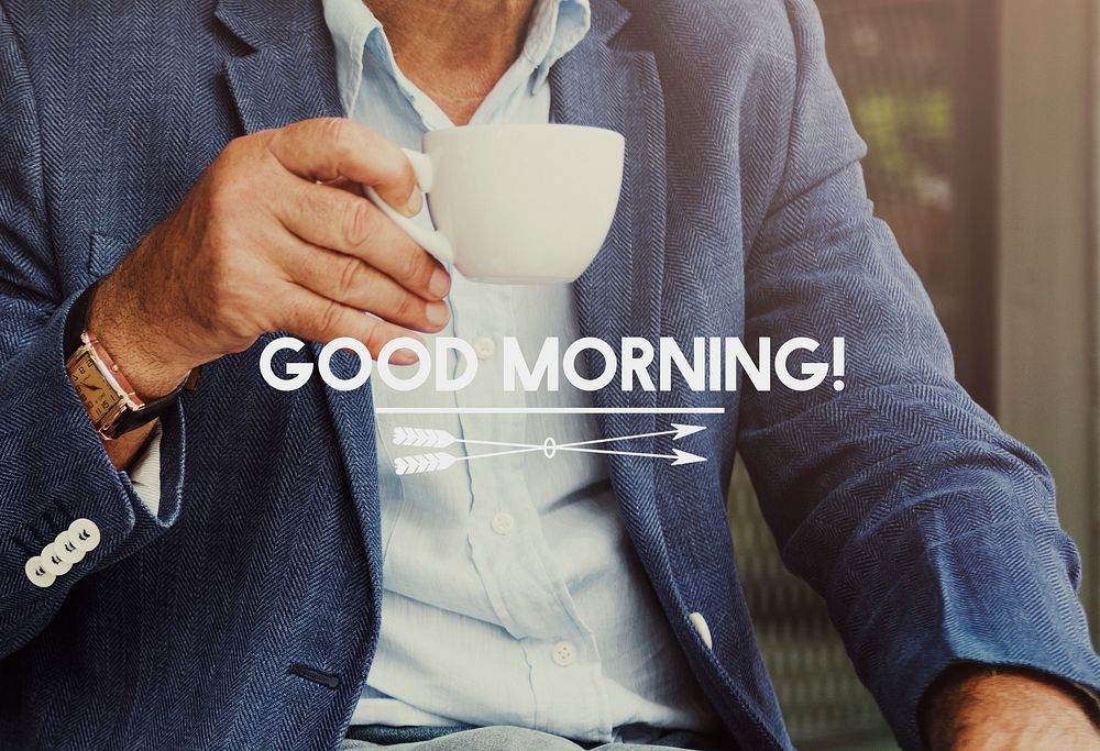 a cup of coffee, people having coffee, happy businessman, seize the day