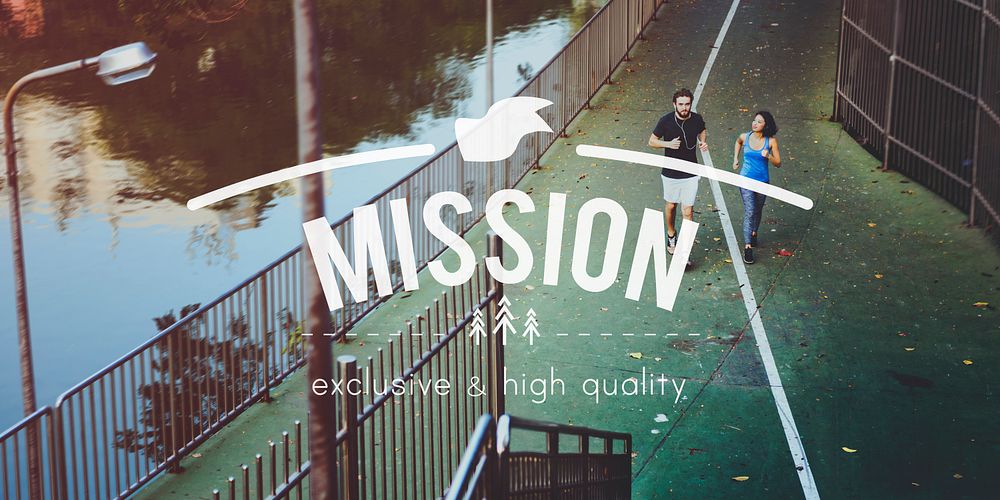 Mission Vision Goals Aim Strategy Concept