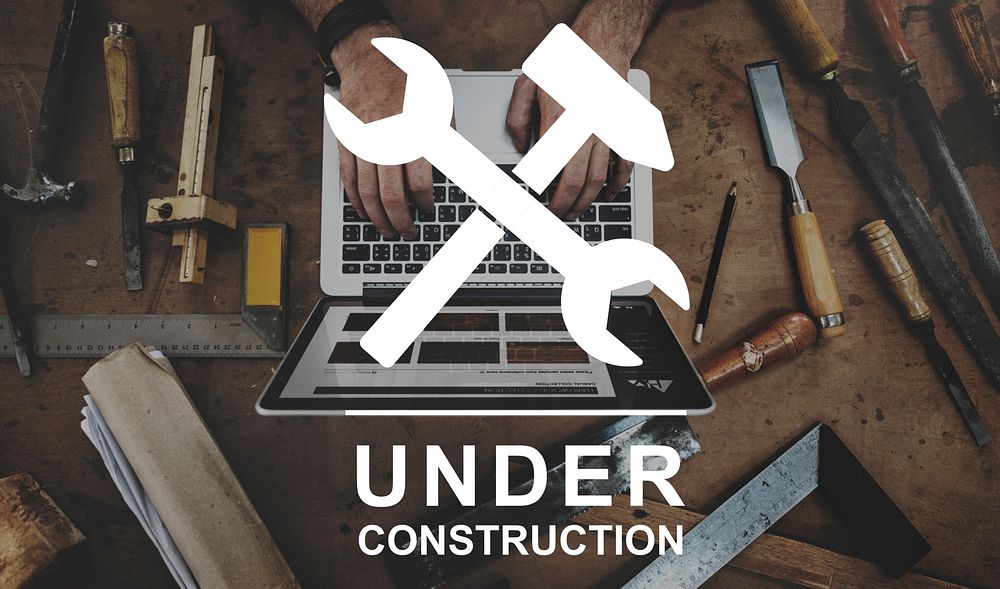 Under Construction Technical Problems Progress Concept