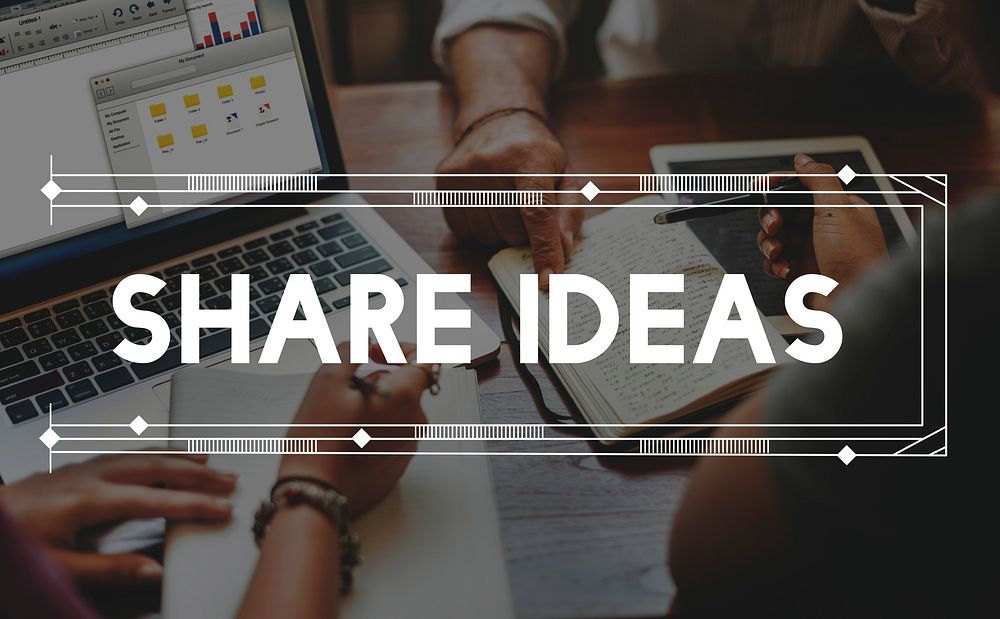Share Sharing Ideas Graphic Concept