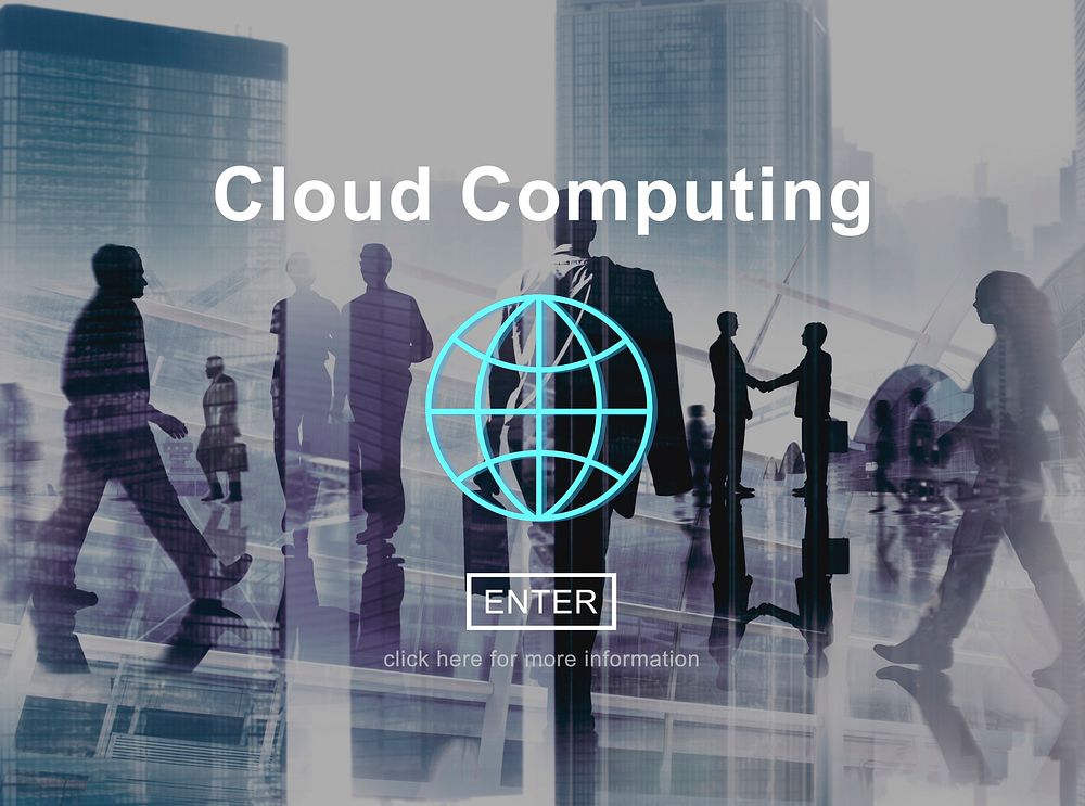 Cloud Computing Technology Online Website Concept