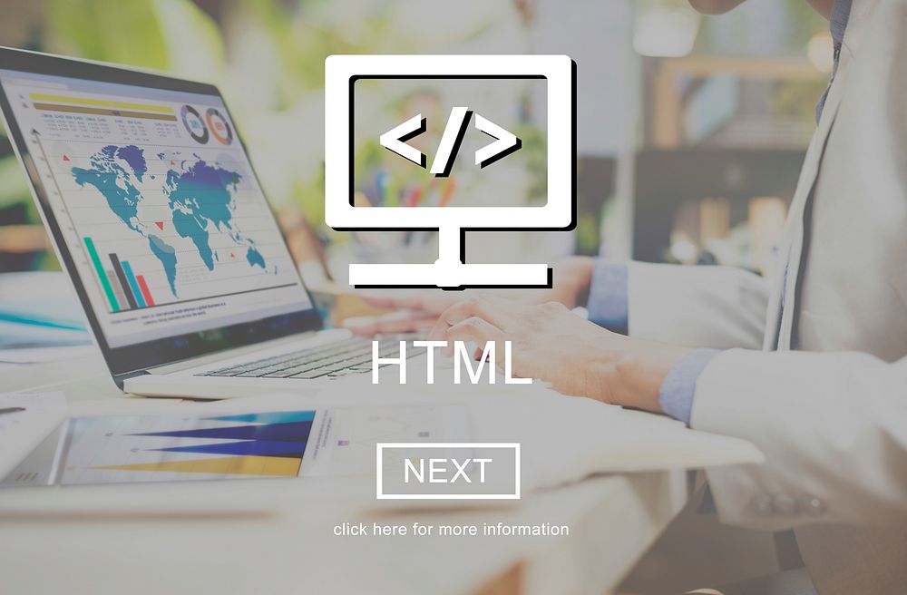 HTML Web Development Code Design Concept