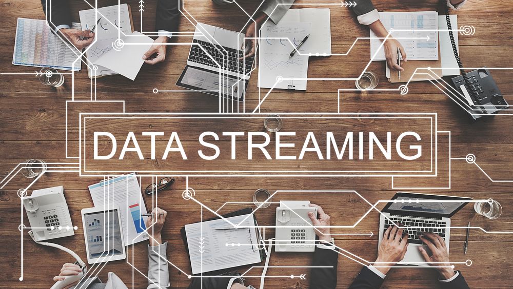 Data Streaming Technology Information Transfer Concept