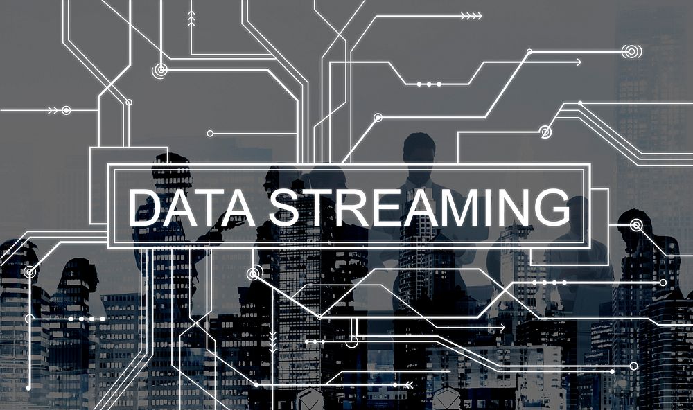 Data Streaming Technology Information Transfer Concept