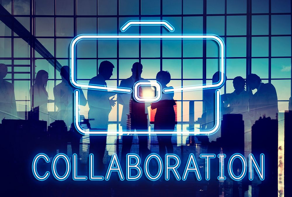 Business Briefcase Confidential Growth Collaboration Concept