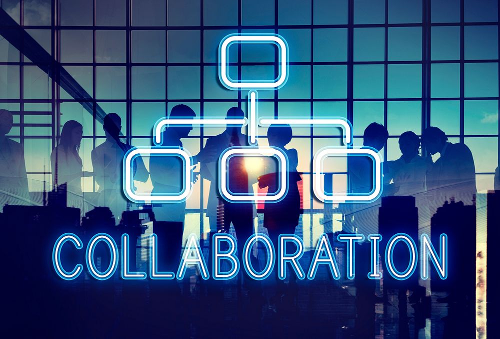 Collaboration Organization Chart Business Company Concept