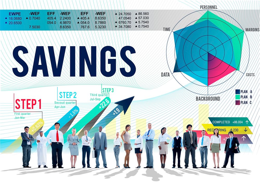 Saving Economy Finance Profit Banking Concept