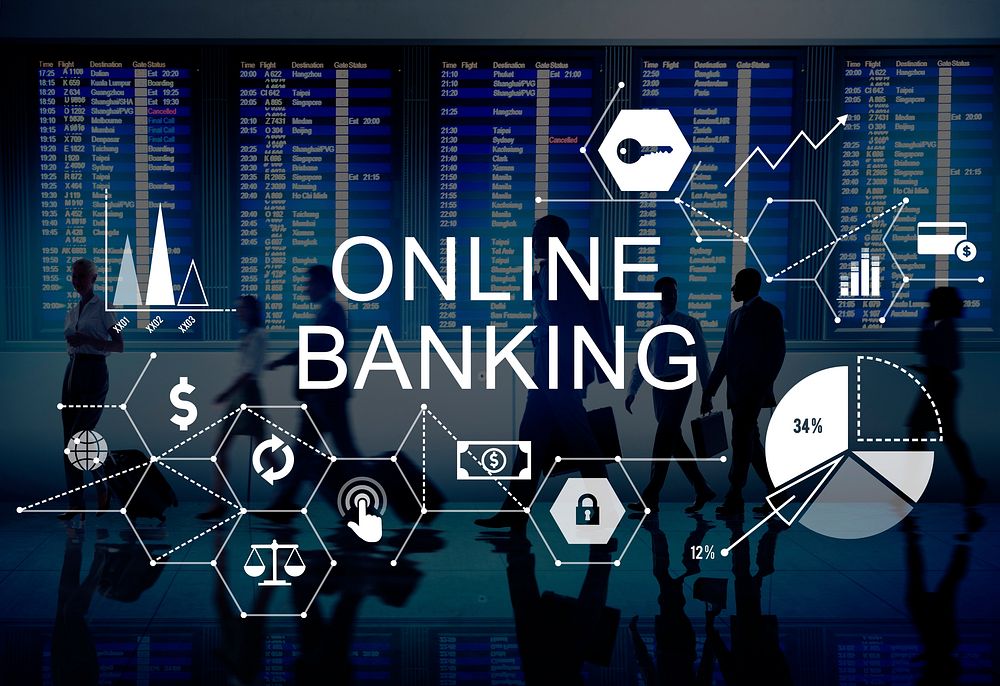 Online Banking Business Commercial Computing Concept