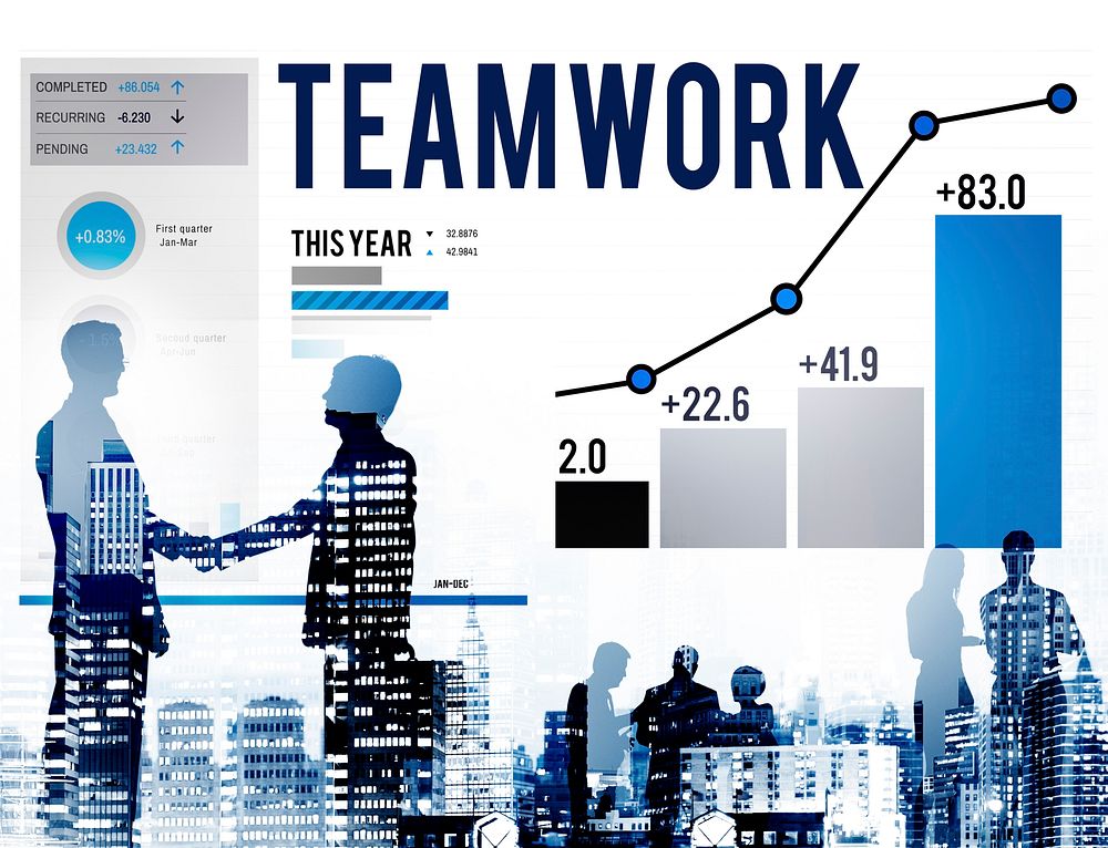 Teamwork Team Collaboration Support Help Business Concept