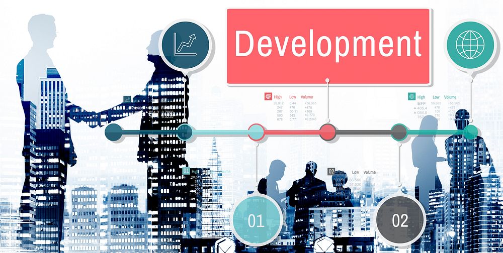 Development Growth Progress Icon Concept