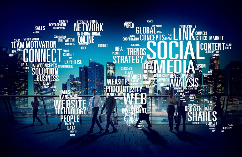 Social Media Internet Connection Global Communications Networking Concept