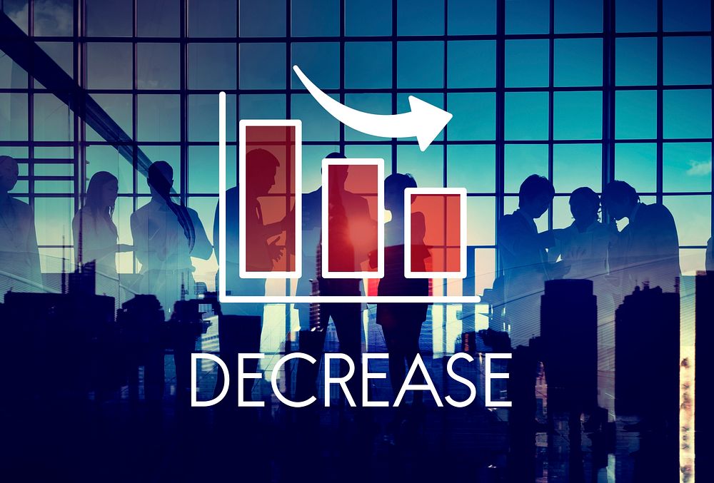 Recession Decrease Business Barchart Concept