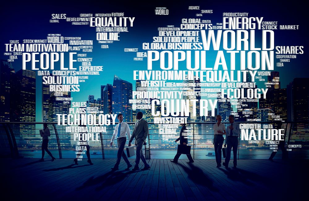 World Population Global People Community International Concept