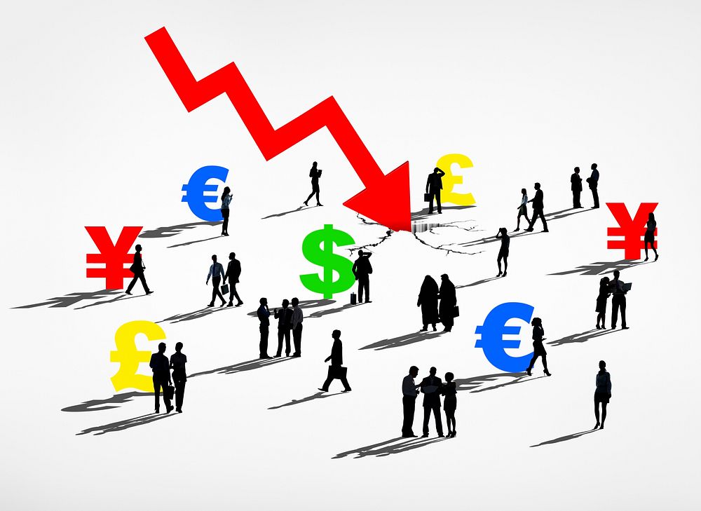 Finance Market Crush and world Currencies Recession