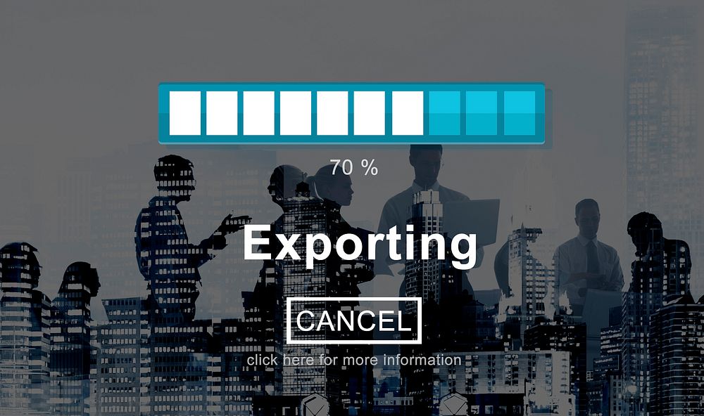Exporting Files Progress Bar Concept
