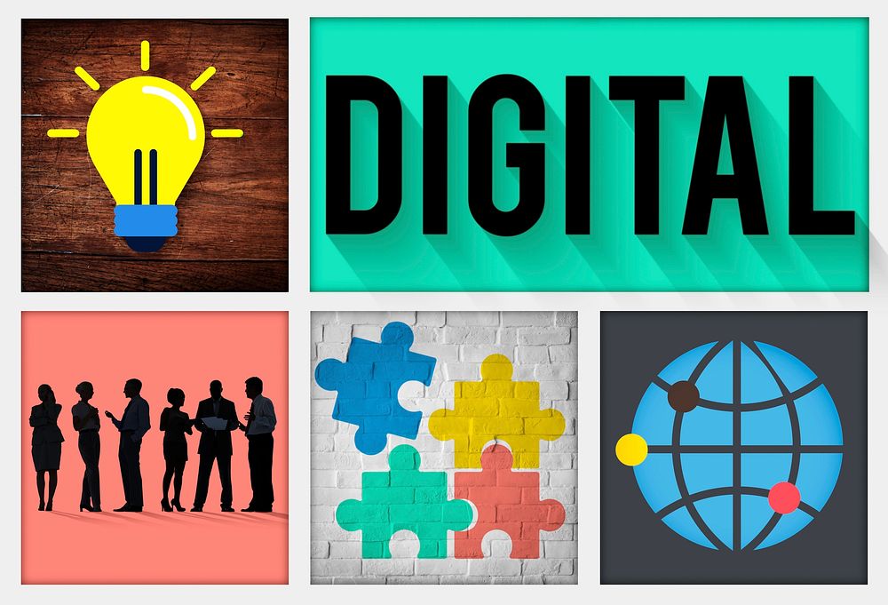 Digital Media Online Technology Innovation Concept