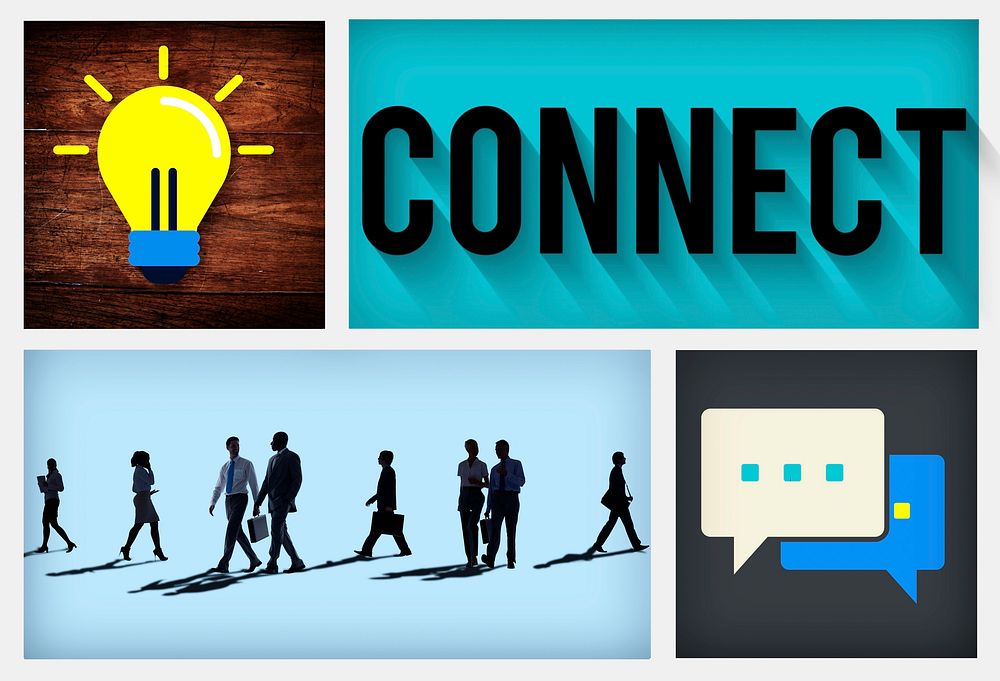 Connect Network Integrated Online Web Concept