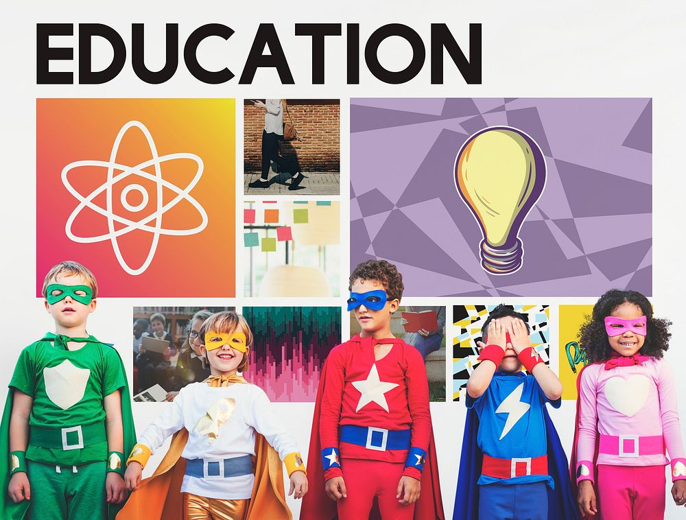 Education Science Physics Graphic Icons Concept
