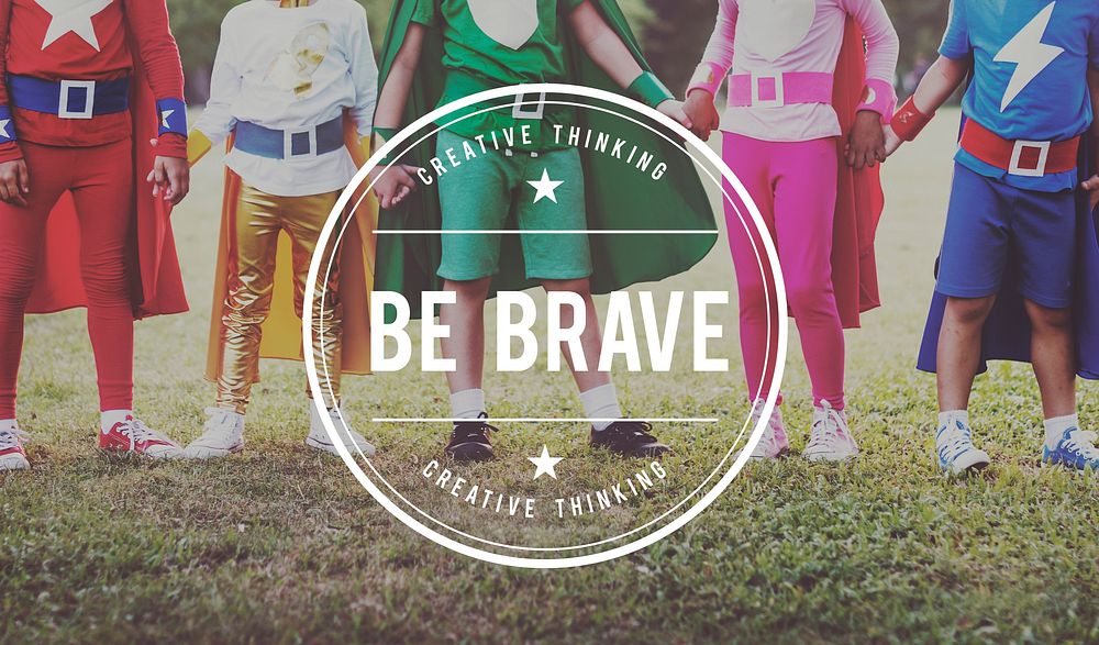 Brave Courage Achievement Aspiration Strong Concept