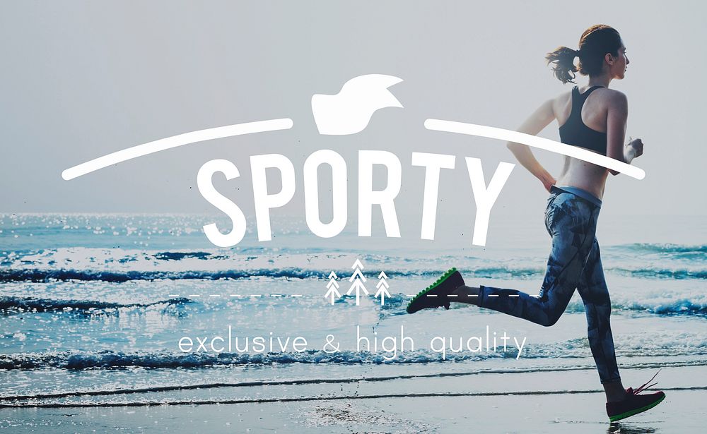 Sporty Action Active Athlete Exercise Health Concept