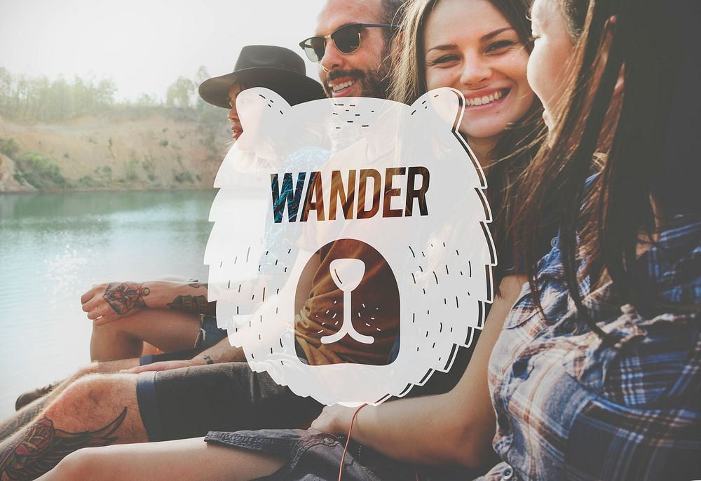 Explore Wander Vacation Freedom Inspired Bear Icon