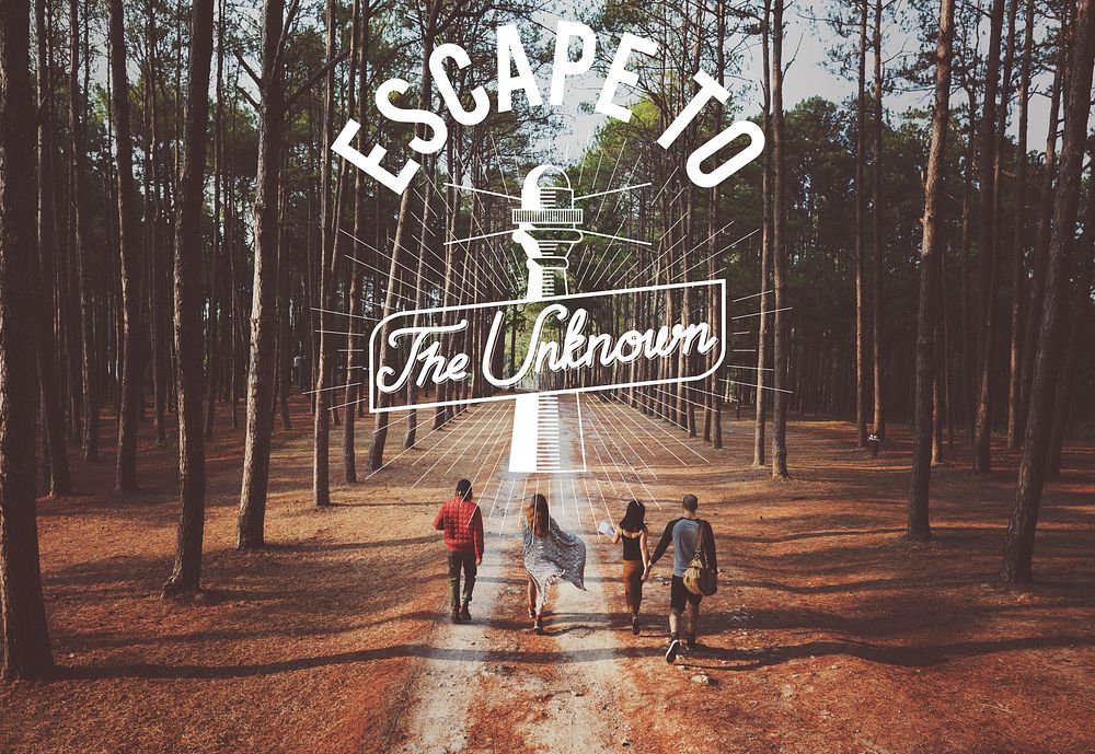 Escape To The Unknown Explore Graphic Pattern Banner