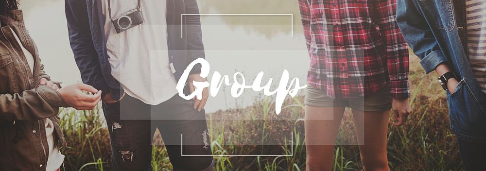 Group Gang Partnership Team Together Unit Concept