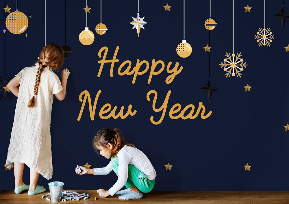 Happy New Year Decoration Concept