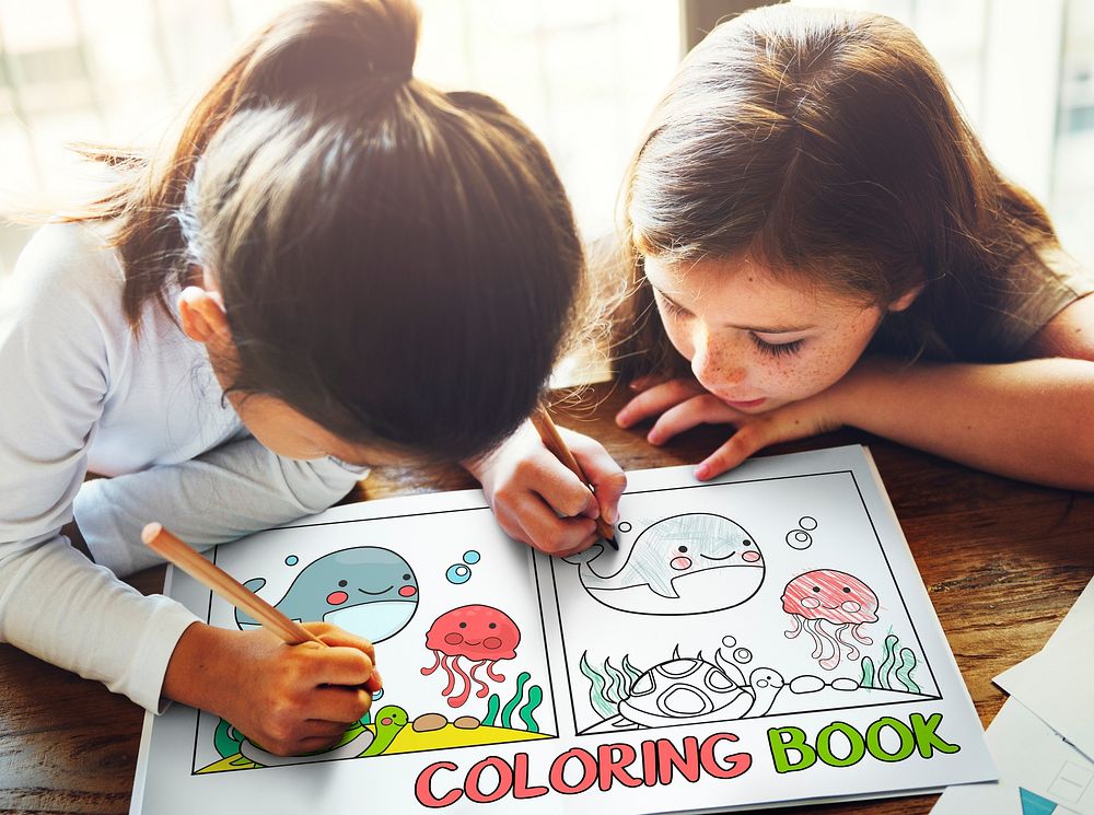 Coloring Book Education Talent Concept