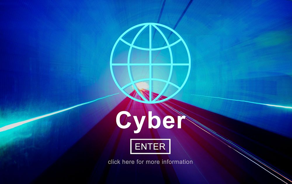 Cyber Internet Technology Information Website Concept