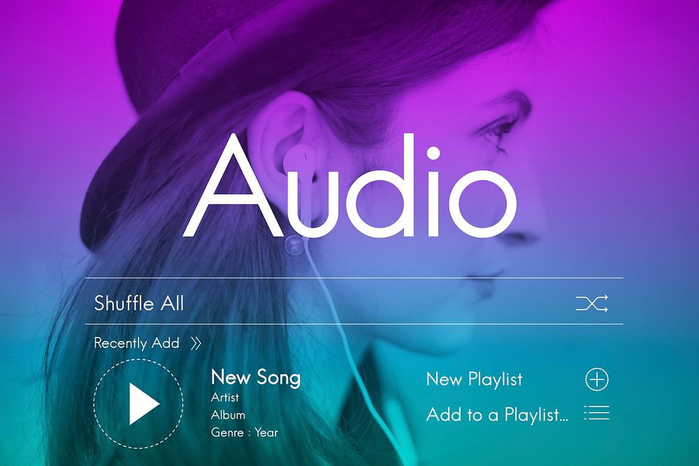 Candid Music Streaming Multimedia Concept