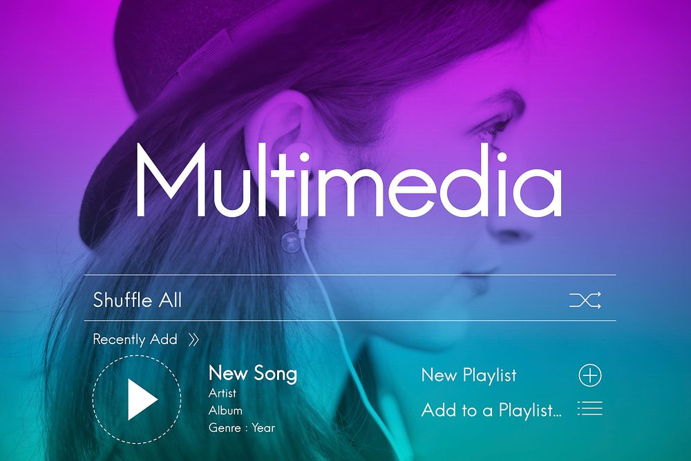 Candid Music Streaming Multimedia Concept