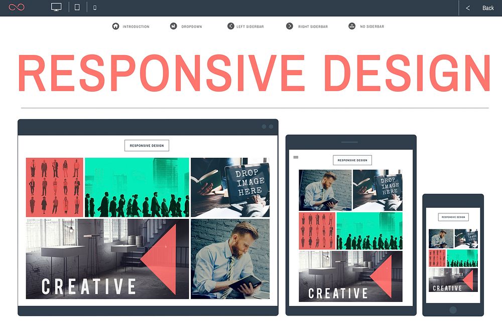 Responsive Design Information Content Layout Concept