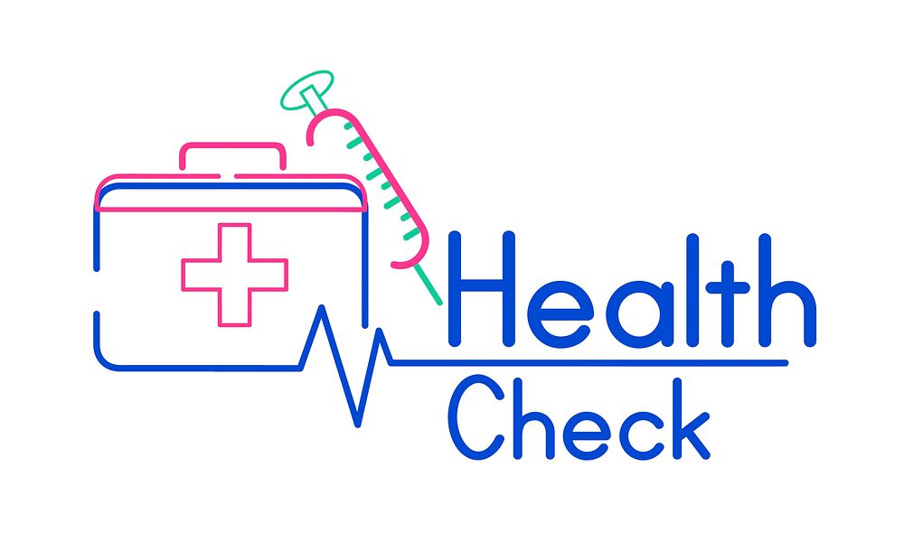 Health check graphic illustration