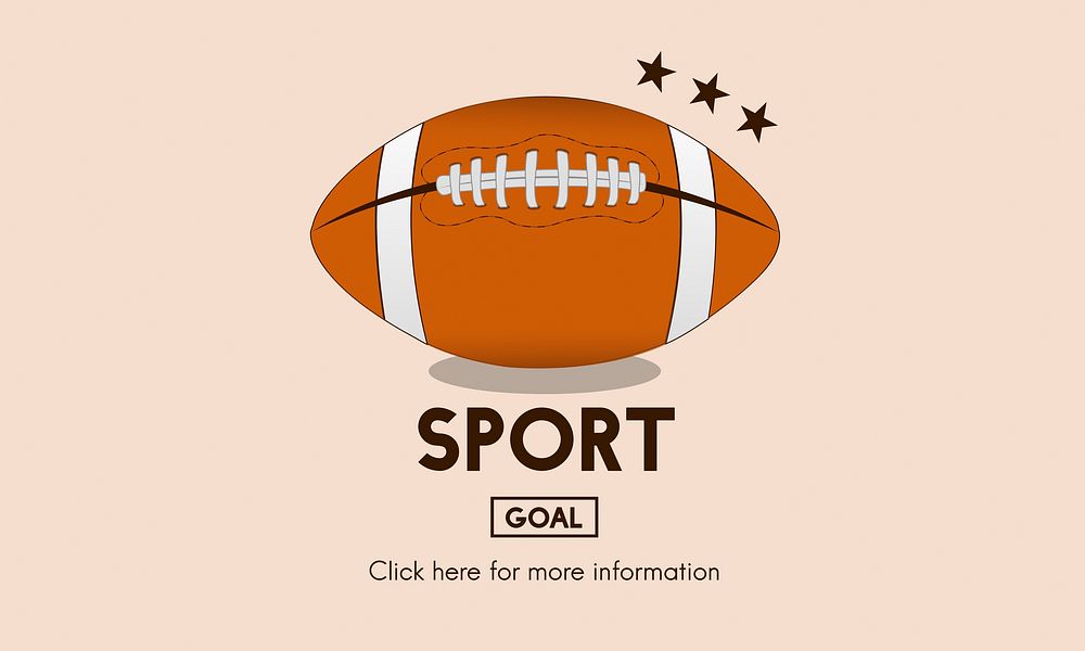 Touchdown Sport American Football Power Speed Strategy Concept