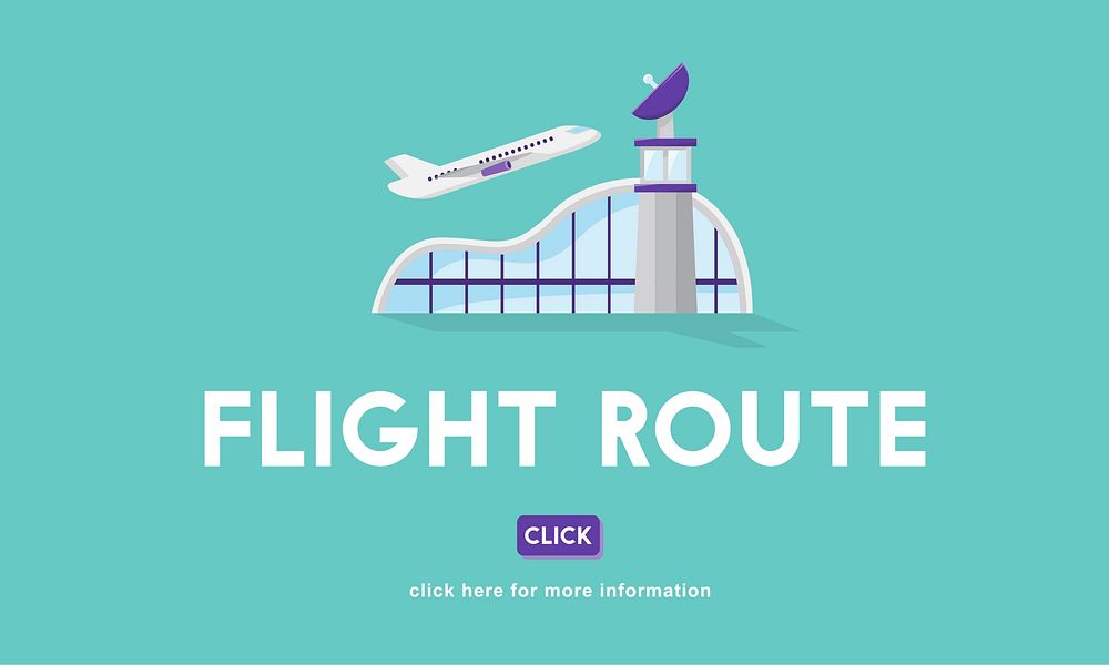 Flight Route Business Trip Flights Travel Concept