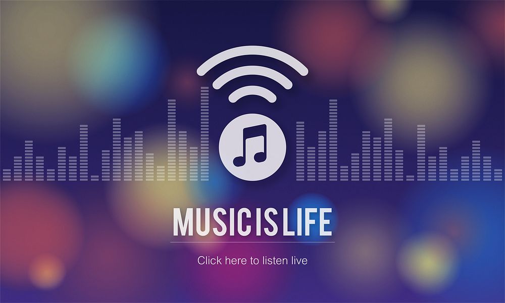 Music is Life Art Audio Expression Melody Playing Concept