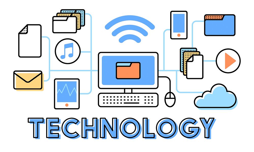 Technology Connection Networking Digital Concept