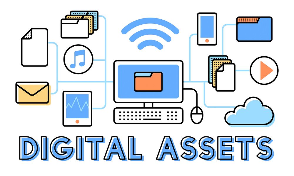 Digital Assets Accessible Unlock Information Concept