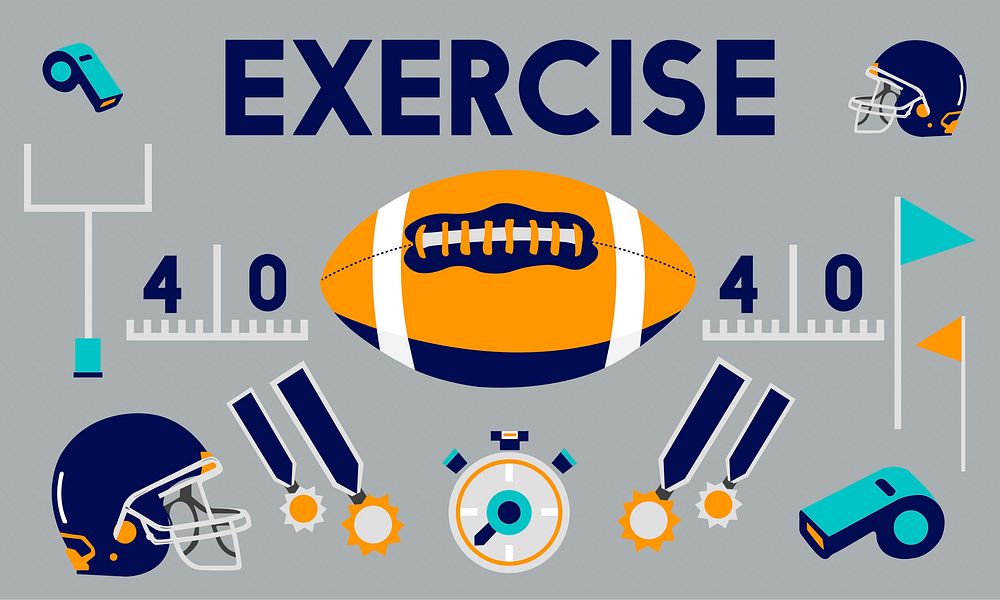 League Sport Fitness Exercise Training Teamwork Winner Concept